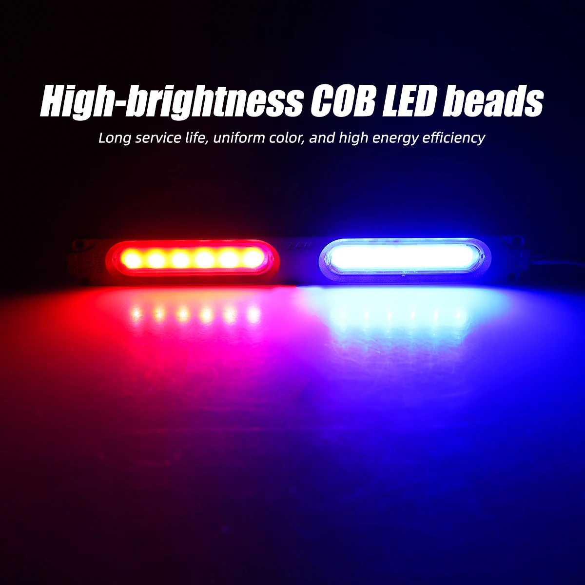 Sos Light Strobe - Red Blue Flashing Dual Light LED