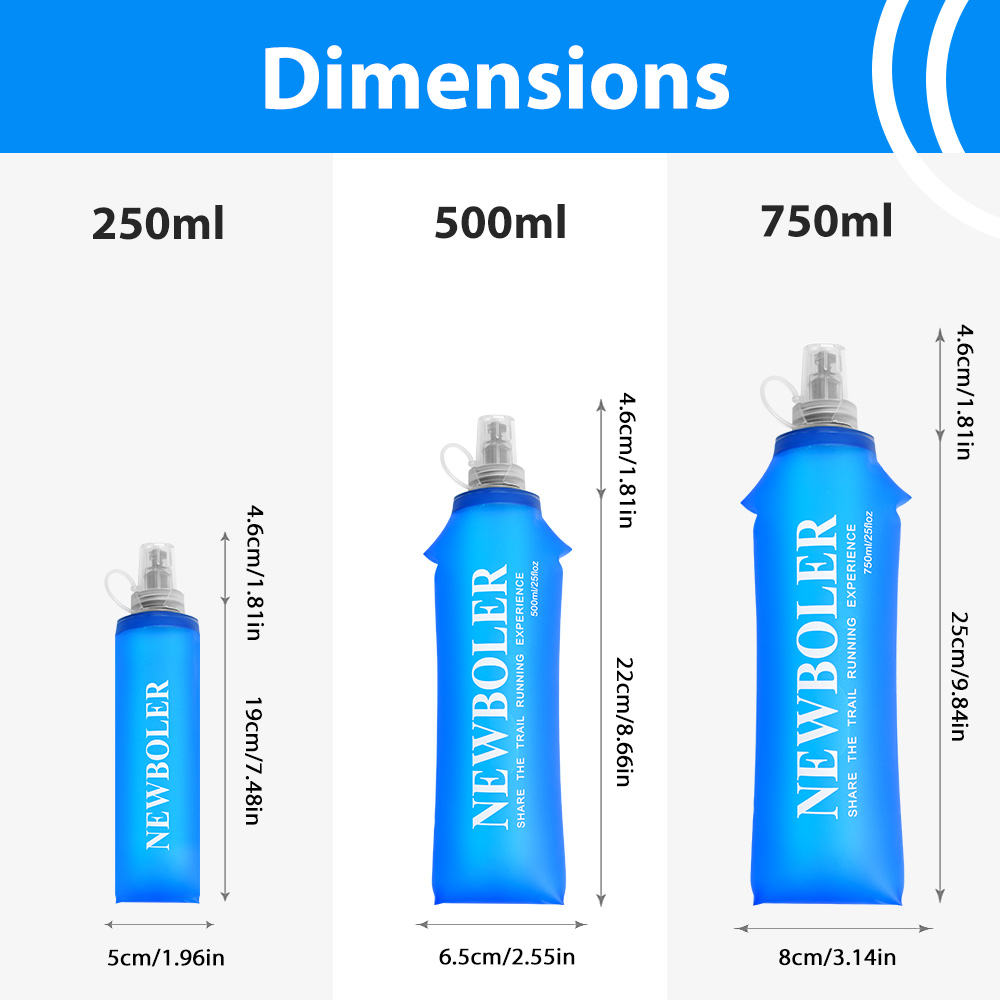 250/500/750ML Water Bottle TPU - огляд і ціна Water Bag Collapsible