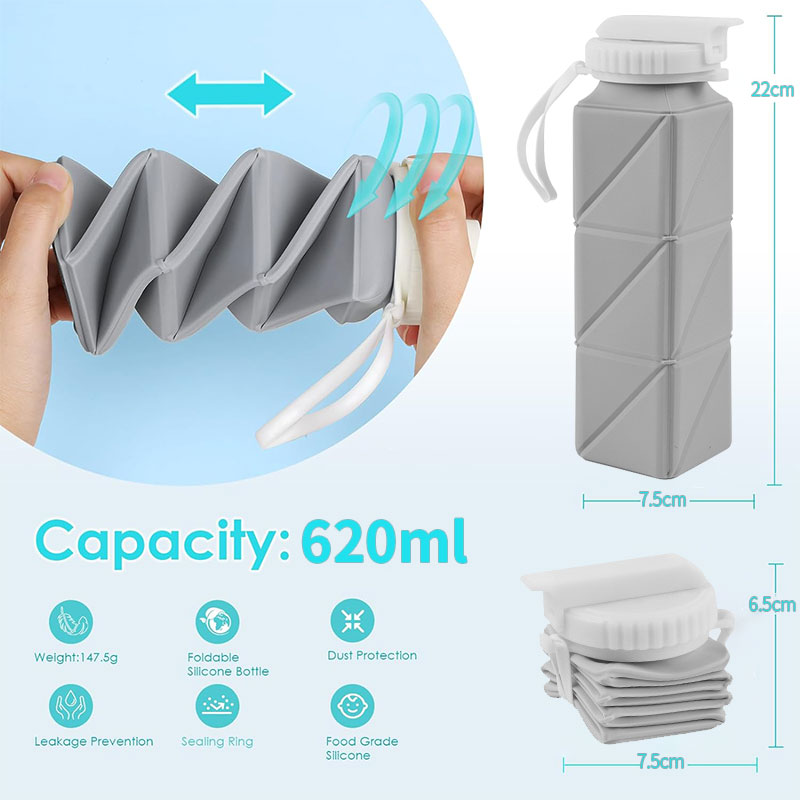 620ml Collapsible Water Bottle - огляд і ціна Water Bag Collapsible