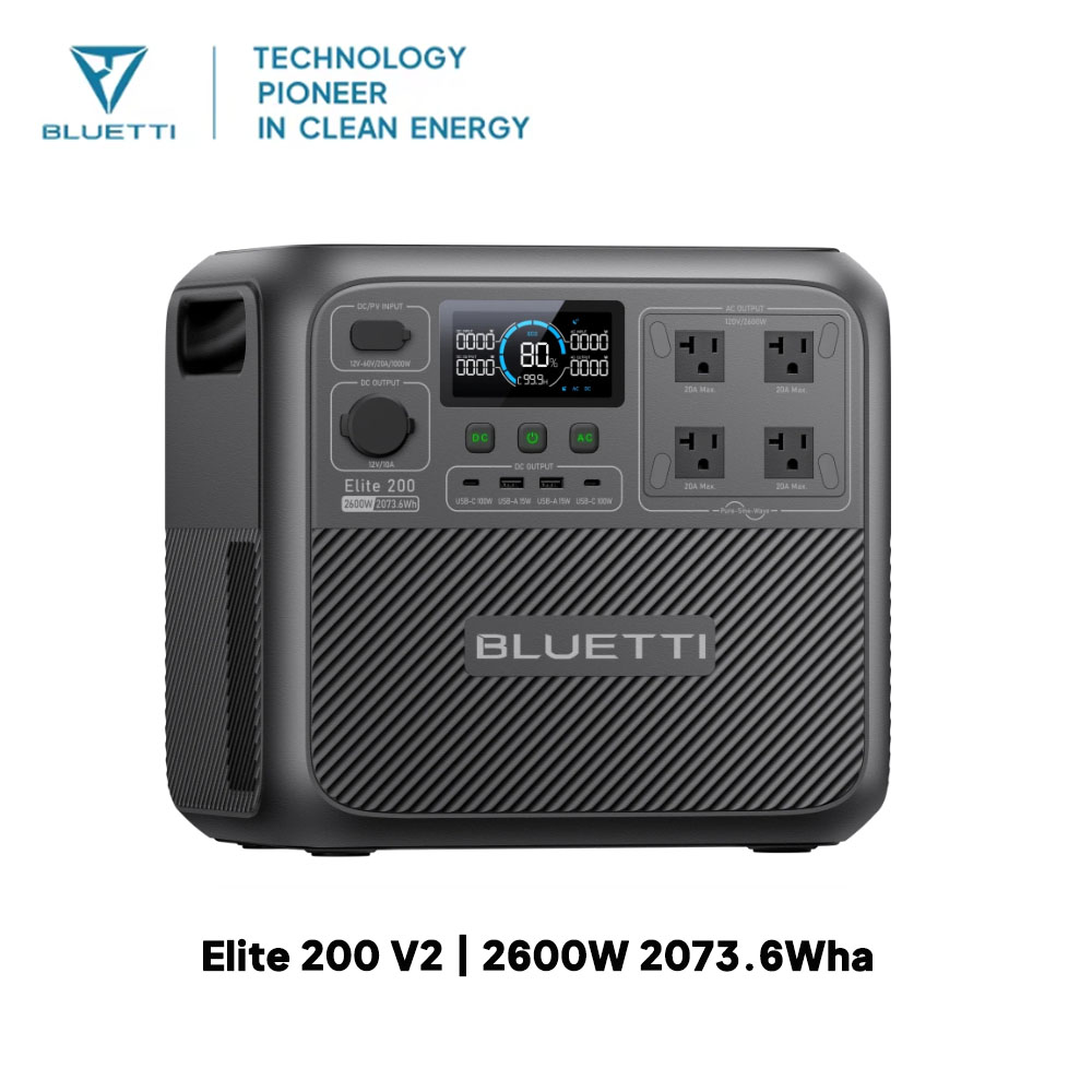 【Renew】BLUETTI Elite 200 V2 Po - огляд і ціна Solar Emergency Charger